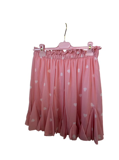 Rock mit Herzchen - rosa oder weiß