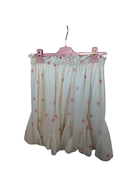 Rock mit Herzchen - rosa oder weiß