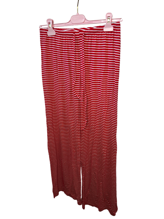 Weiche Hose Streifi rot