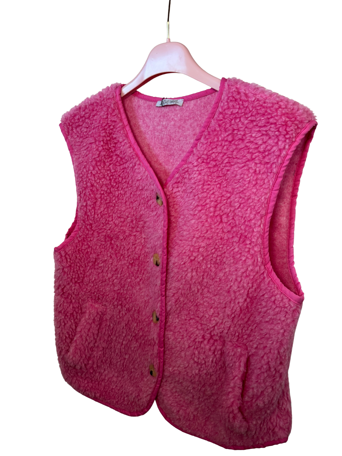 Teddy Weste pink