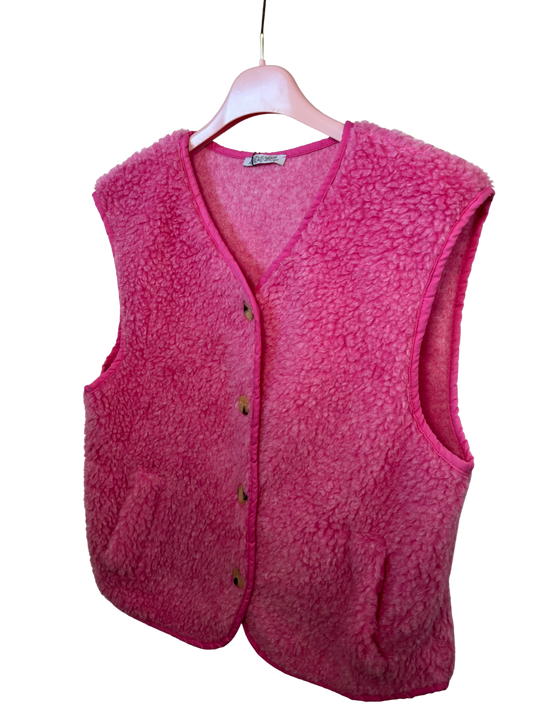 Teddy Weste pink