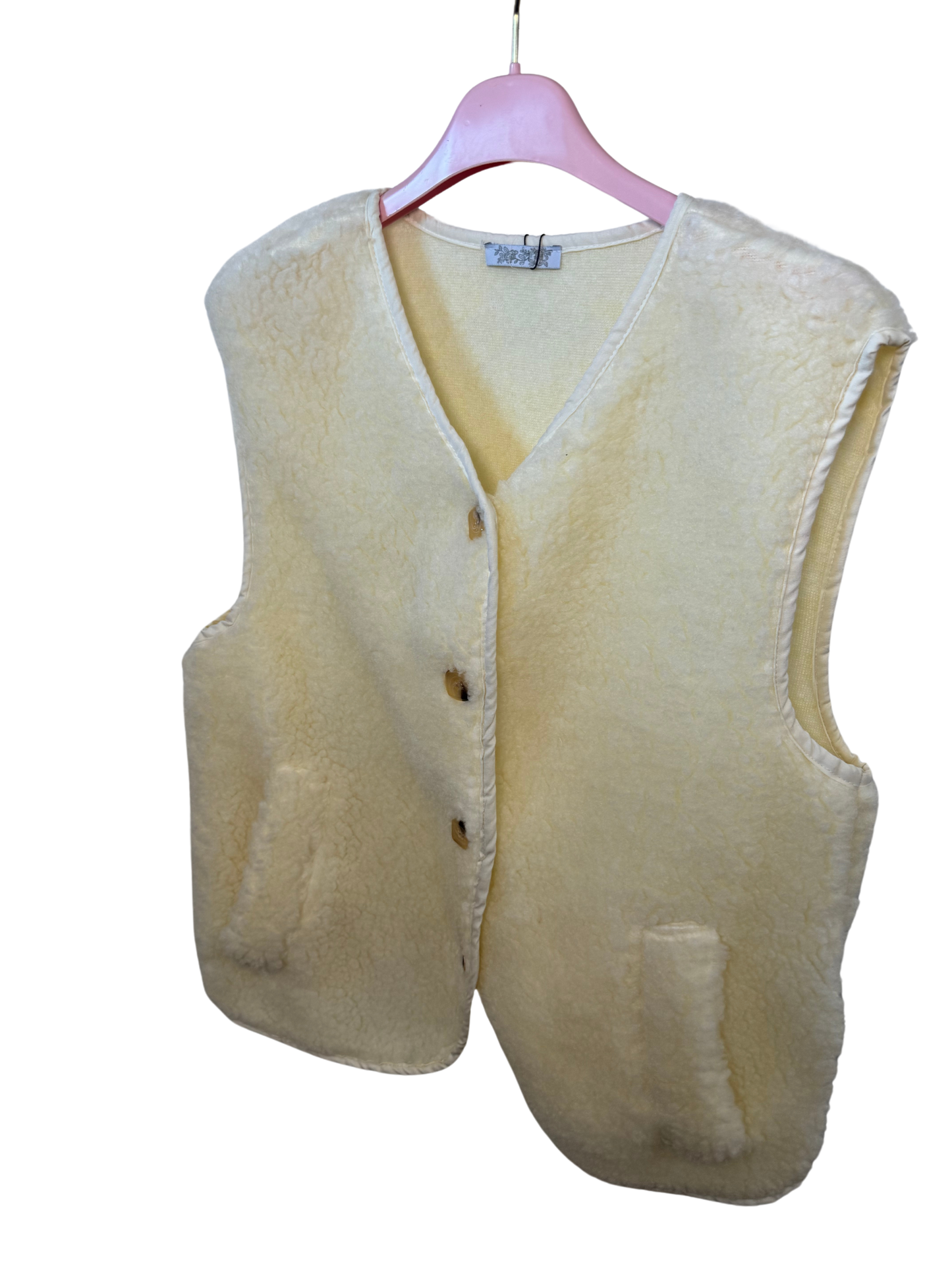 Teddy Weste creme