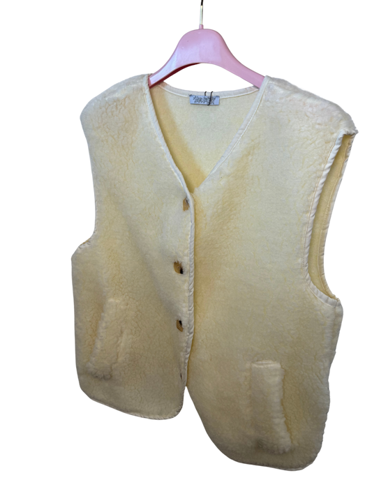 Teddy Weste creme