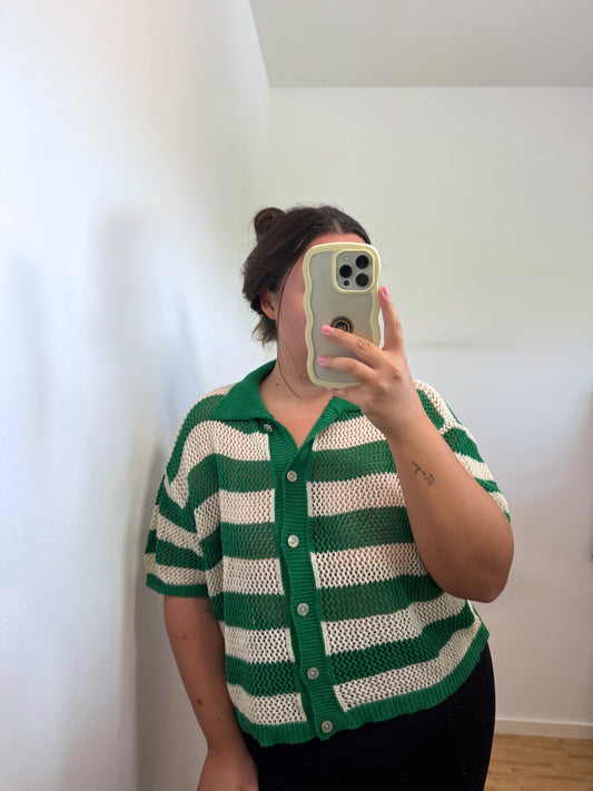 Häkelshirt grün