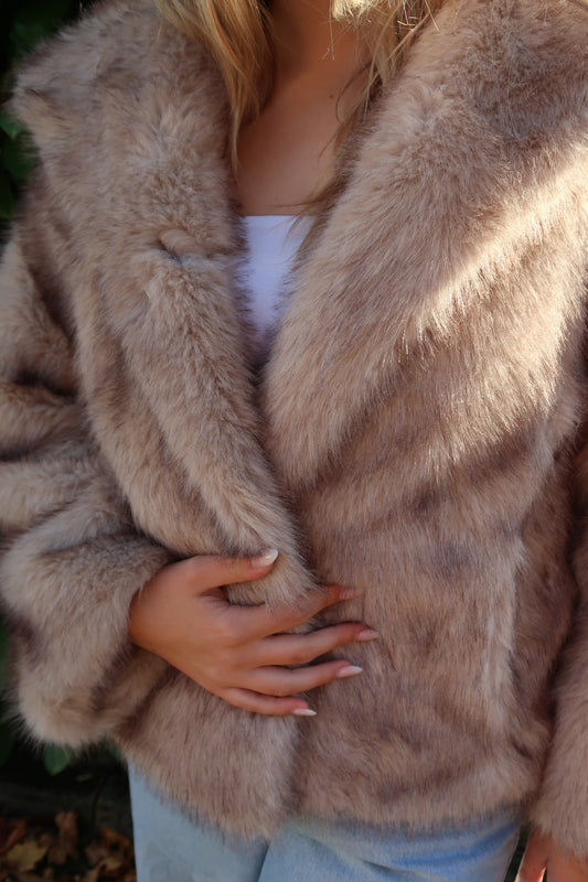 Jacke Fellzauber beige