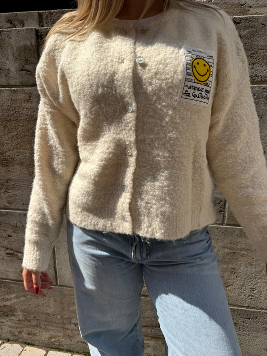 Strickjacke mit Smiley
