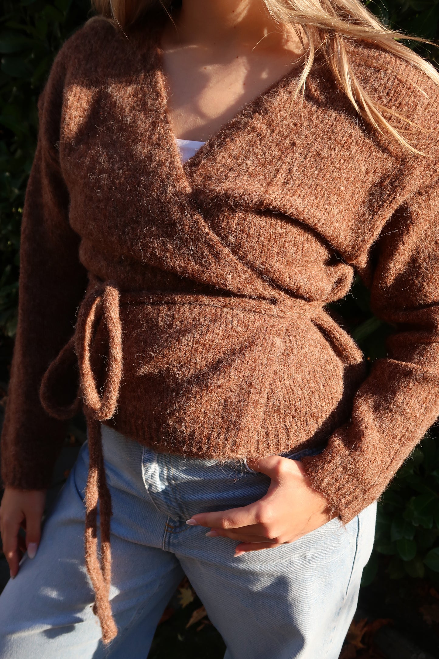 Wickeltraum Strickjacke Toffee