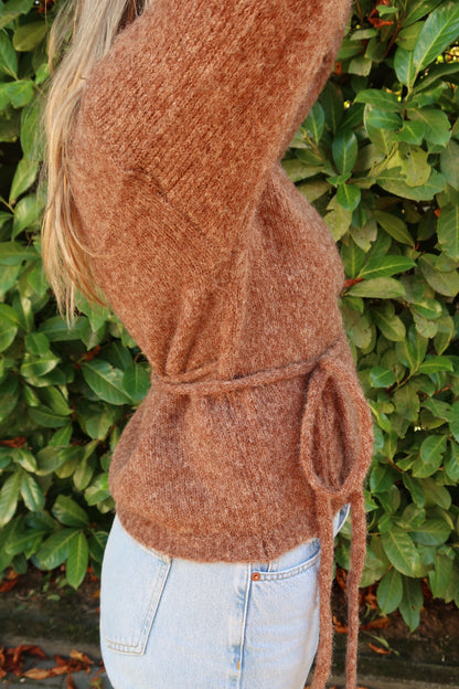 Wickeltraum Strickjacke Toffee