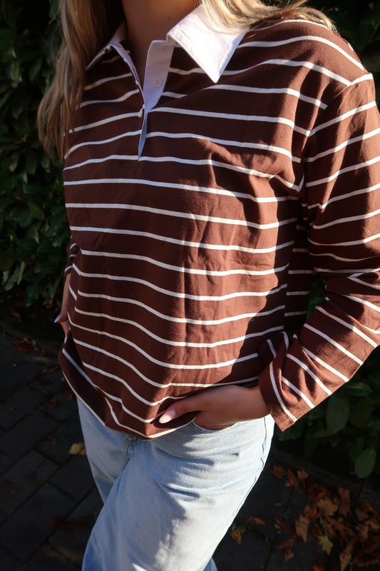 Shirt mit Kragen und Streifen