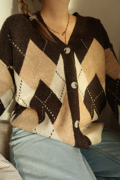 Cardigan Herbstschach