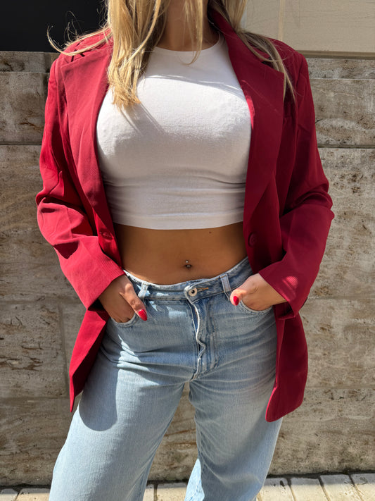 Oversize Blazer red