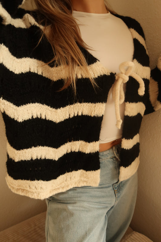 Strickjacke oreo wave