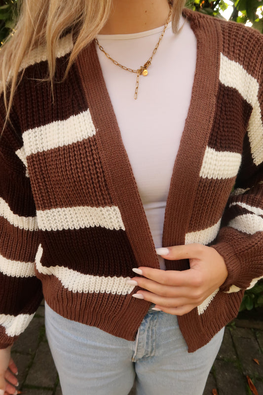 Strickjacke Aurora braun