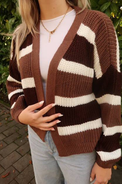 Strickjacke Aurora braun