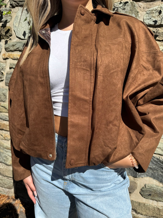 Wildlederoptik Jacke