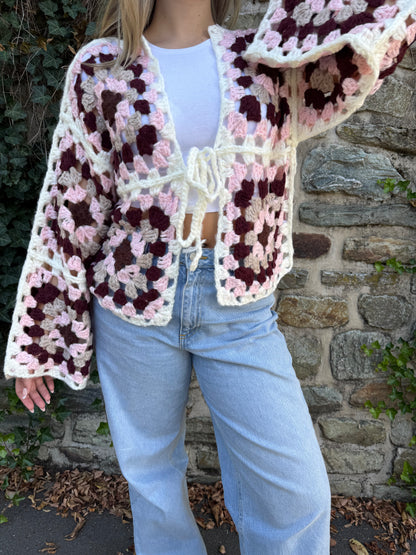 Strickjacke rose power