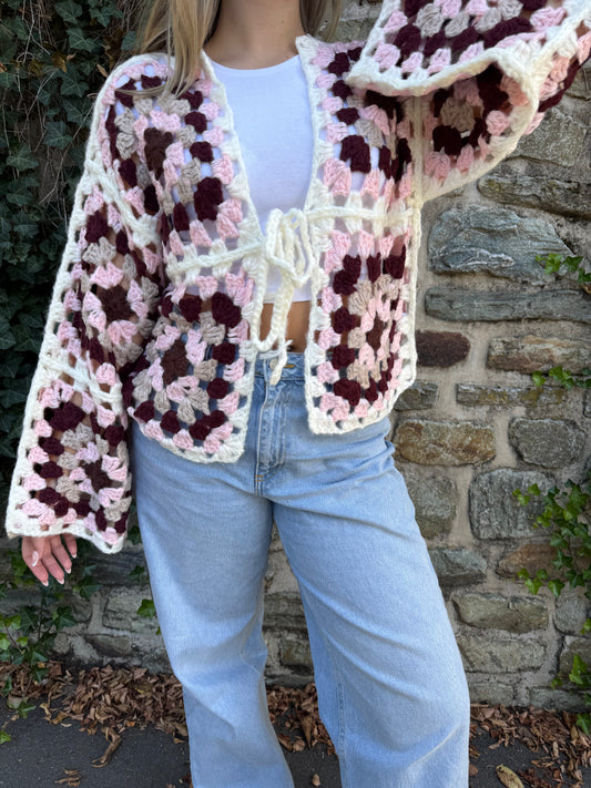 Strickjacke rose power