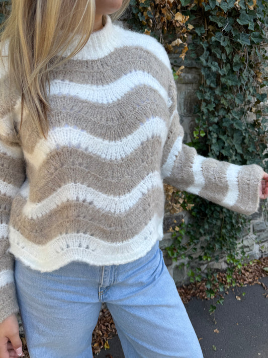 Pullover creamy weiß beige
