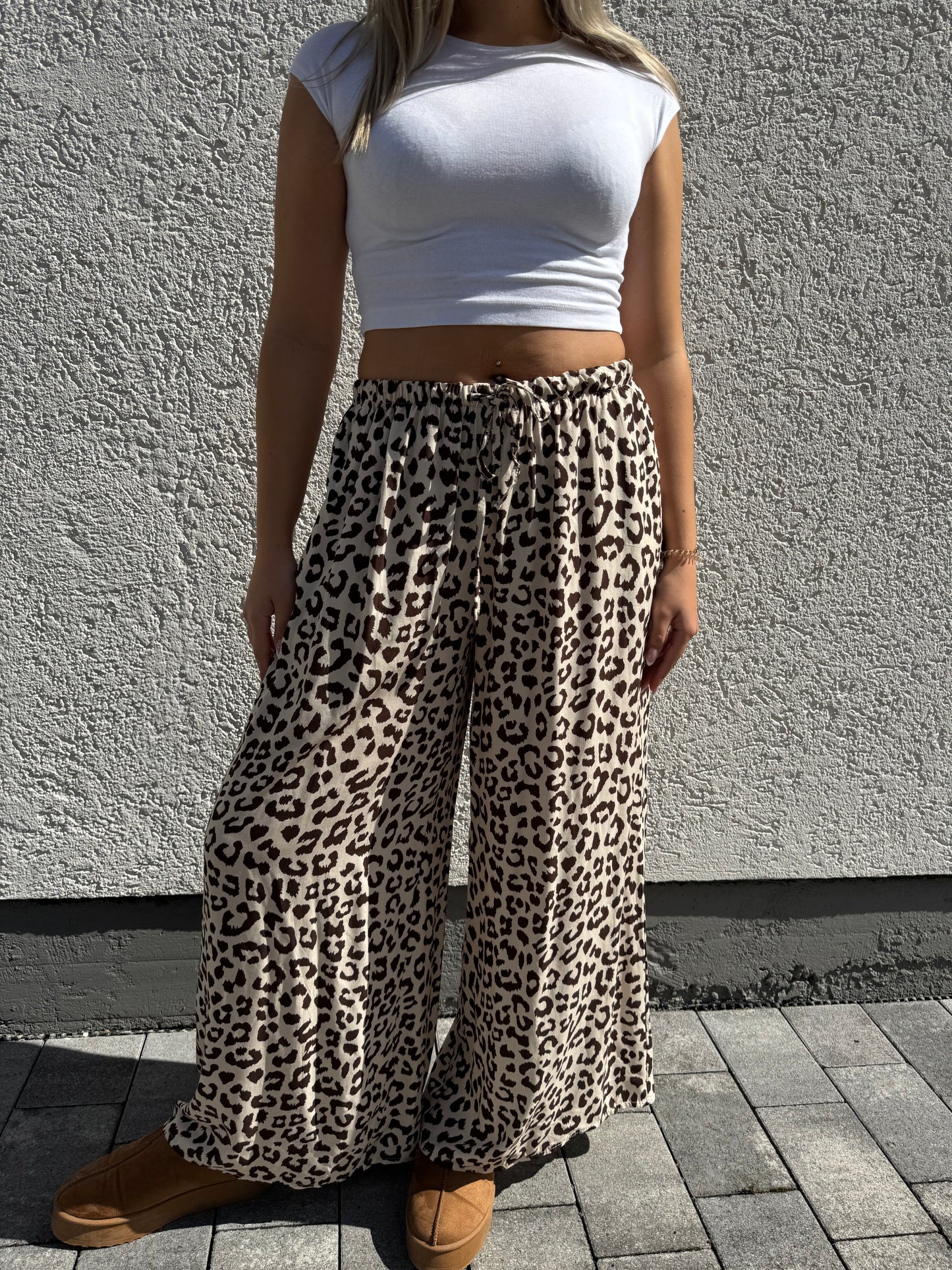 Lockere Leo Hose creme