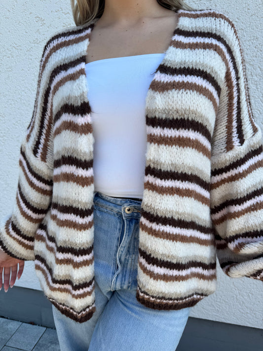 Strickjacke chestnut