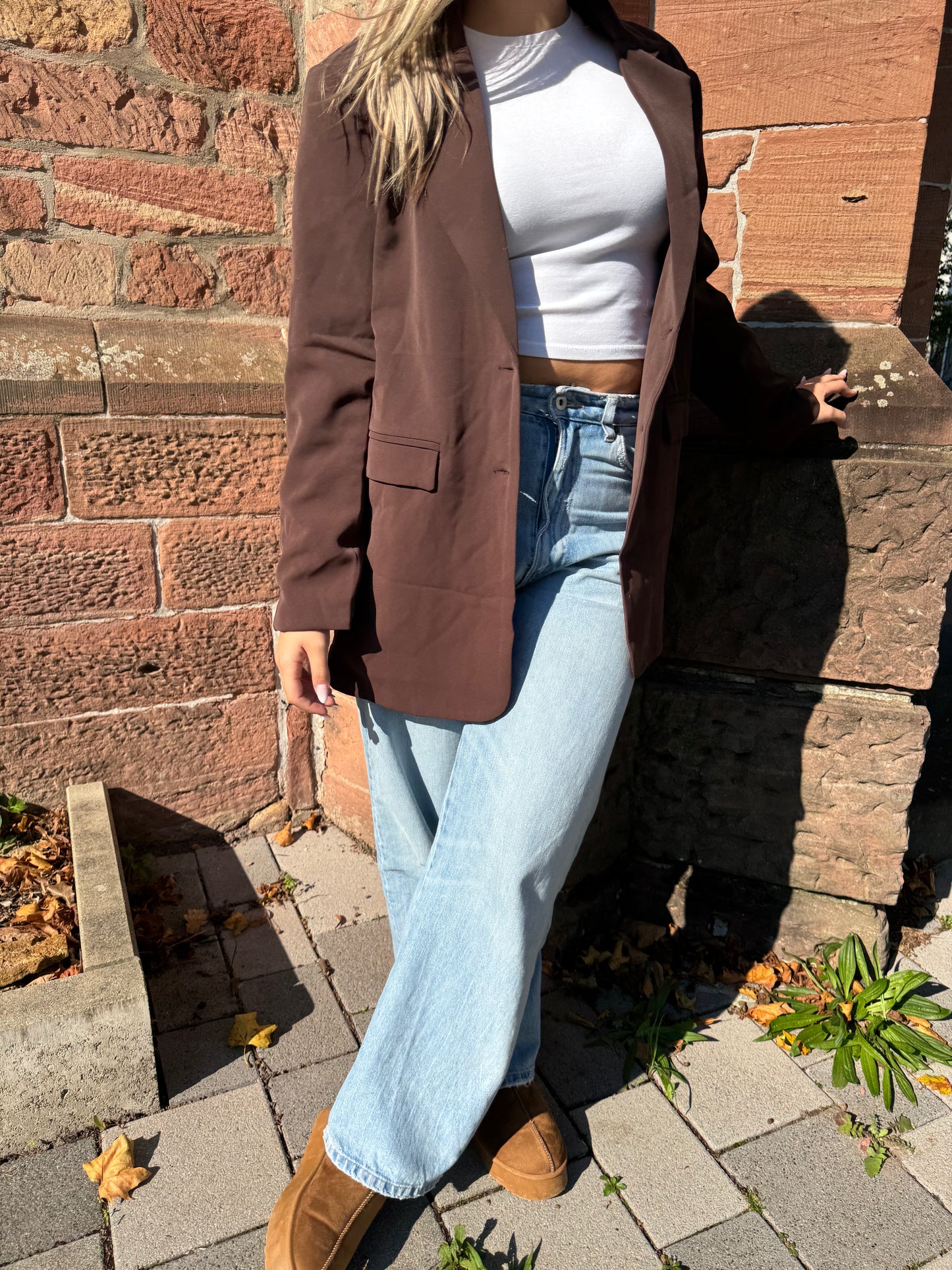 Oversize Blazer braun