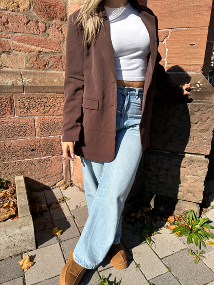 Oversize Blazer braun