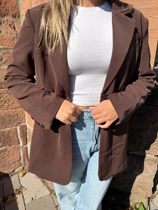 Oversize Blazer braun