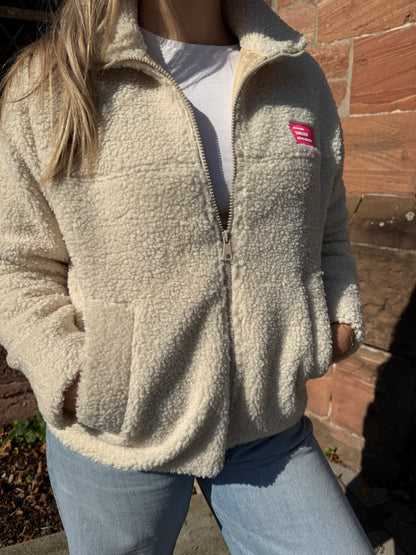 Teddyjacke mit Patch
