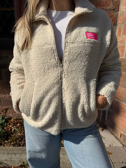 Teddyjacke mit Patch