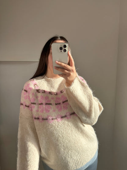 Strickpullover Cold Flower