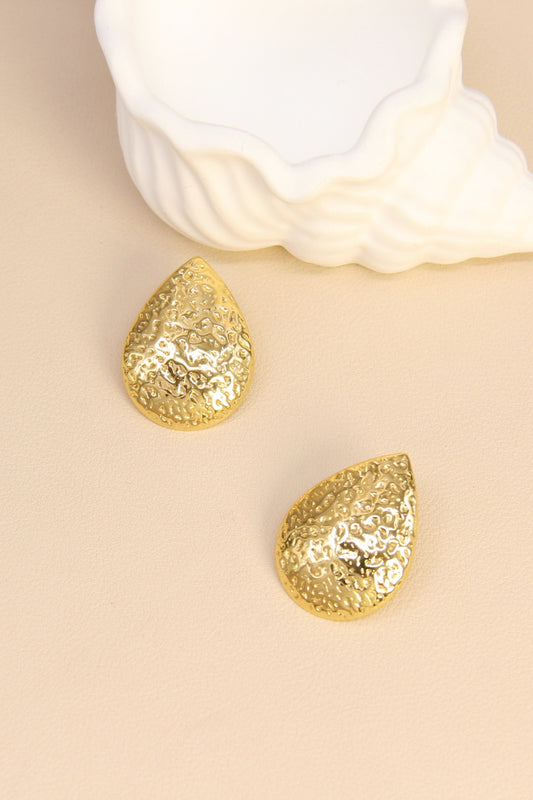 Gehämmerte Tropfenohrringe